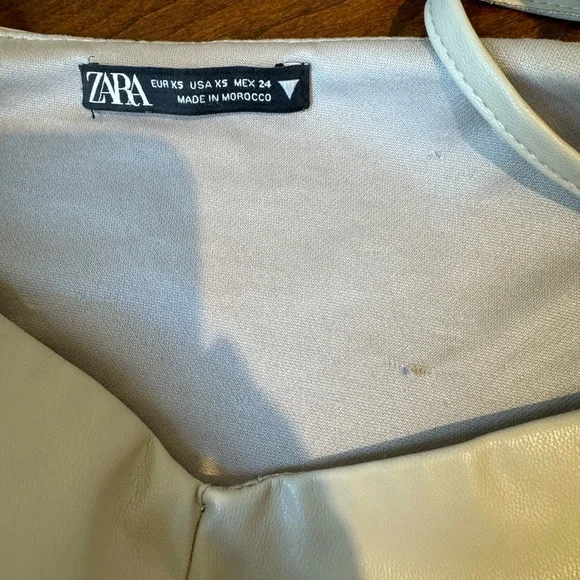 Zara Faux Leather Crop Camisole - Picture 3 of 3